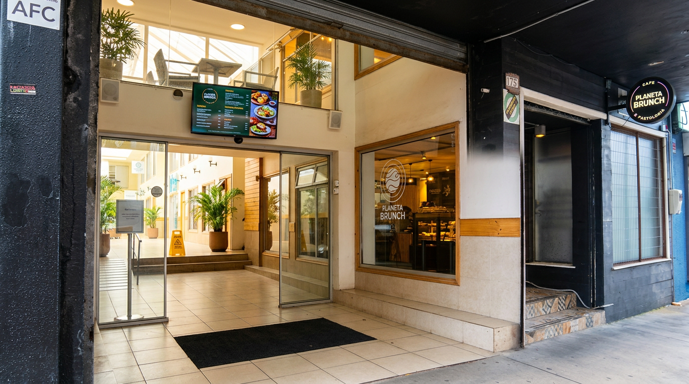 Entrada de la galería donde se ubica Clínica Dental Más