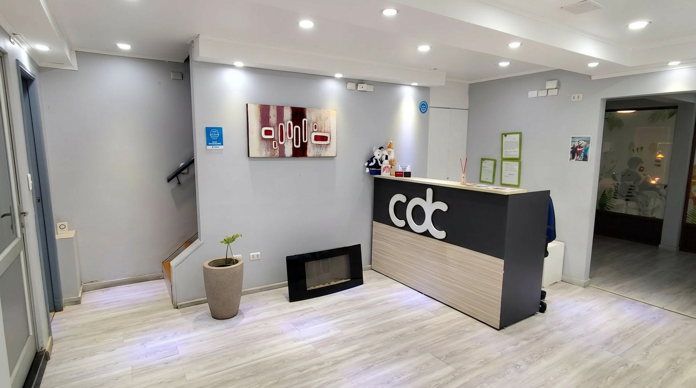 Recepción de Clínica Dental Más en Valdivia